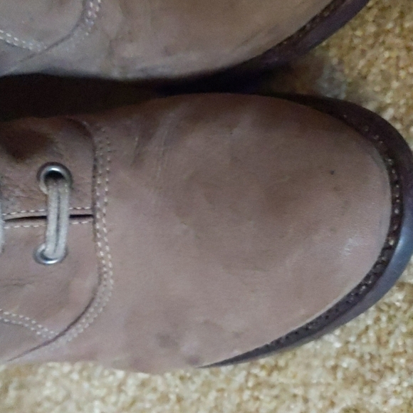 Soft Brazilian Brown Lace Up Wedge Heel Boots Size 7 - Picture 6 of 16